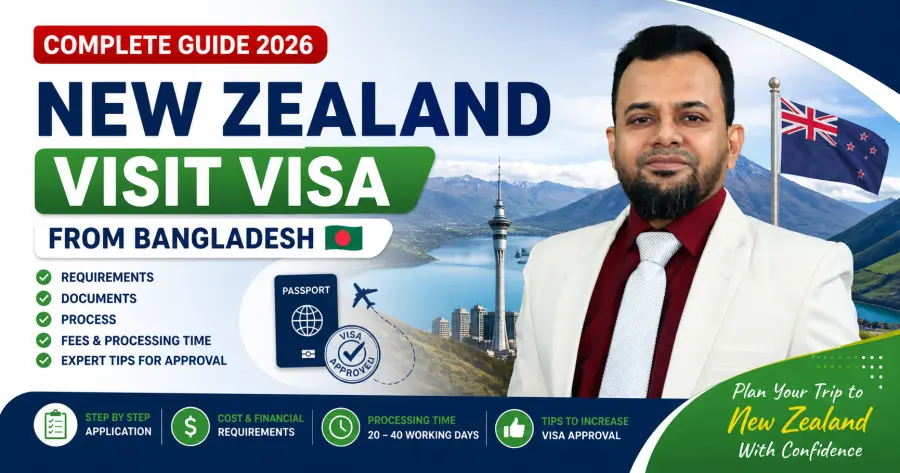 New Zealand Visitor Visa Guide 2026: Bangladeshi Applicants